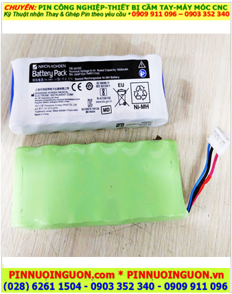 Nihon Kohden 8.4v-1600mAh, Pin máy đo điện tim Nihon Kohden 8.4v-1600mAh (Pin sạc NiMh 8.4v-1600mAh)